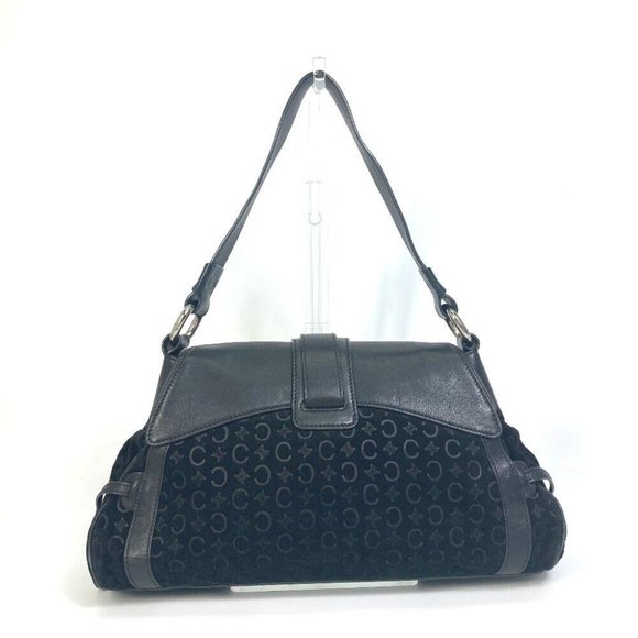 authentic CELINE CMacadam Shoulder one shoulder Hand Bag Suede / L - Picture 2 of 10
